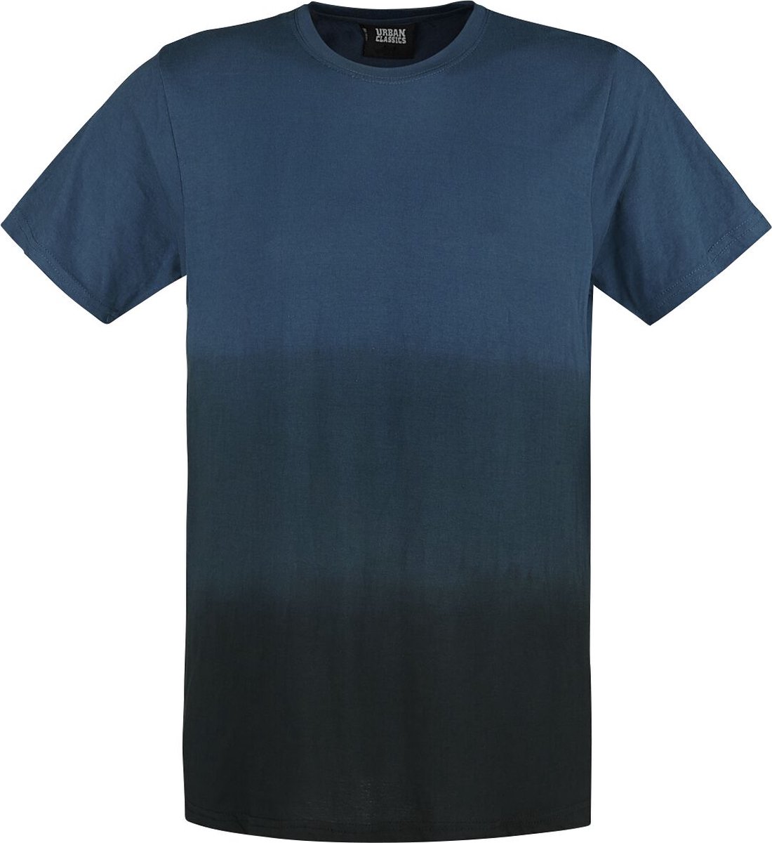 Urban Classics Dip Dyed Tee T-shirt S Katoen Basics Street wear Zwart