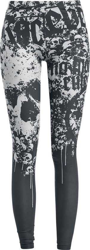 Rock Rebel Damen Pantys 3er-Pack – Schwarz Mit Grünem, Rotem & Grauem Allover-Print