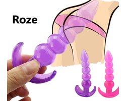 Buttplug I Anaal Plug I Butt Plug I Ribbel Buttplug I Voor Hem Of Haar I 12 CM Inbrenglengte I Siliconen I Roze