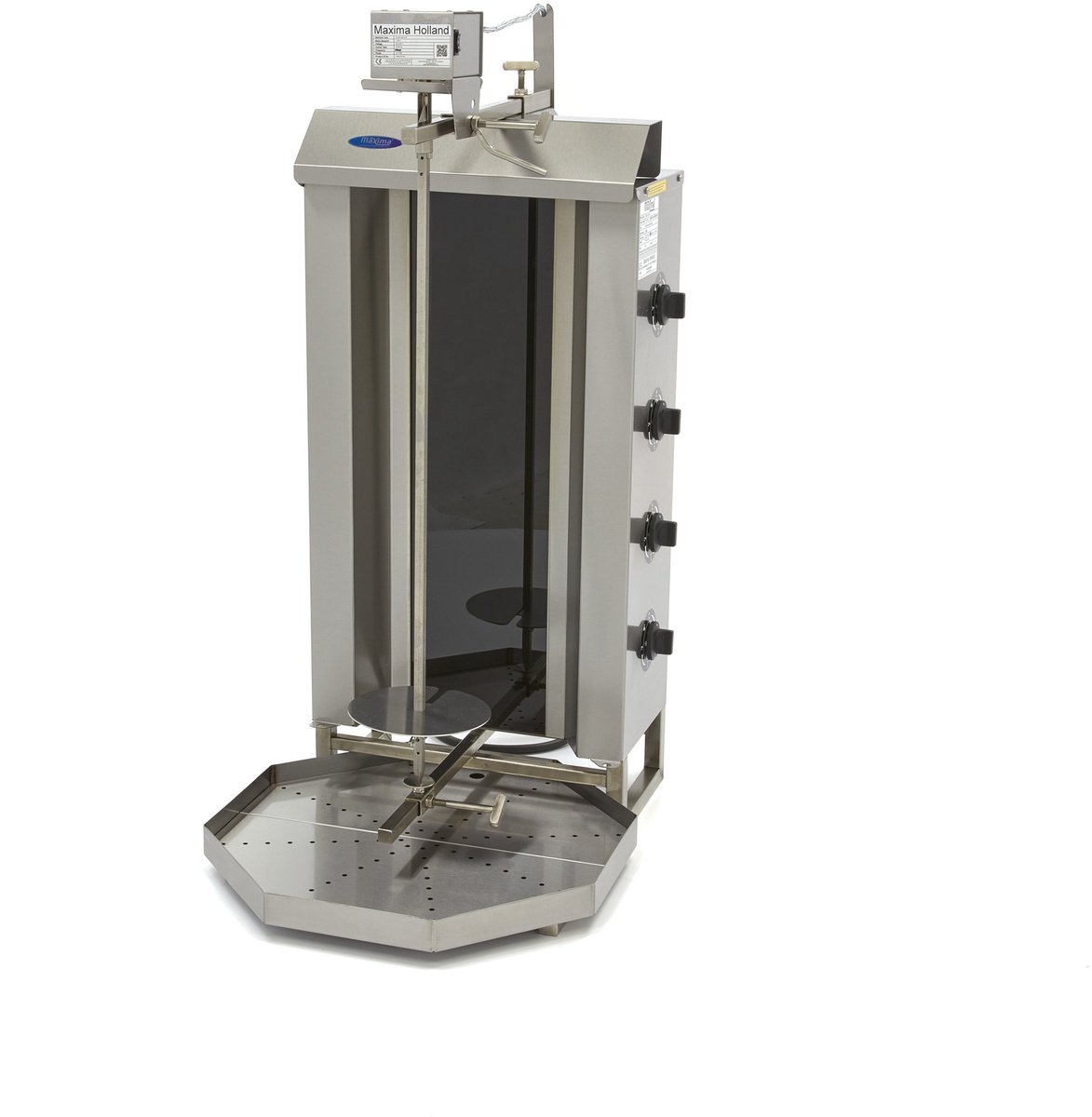 Shoarma Grill - 4 Branders - 50 Kg Vlees - Elektrisch