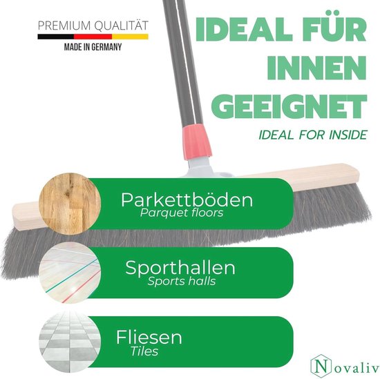 2 x Zaalbezem 40 cm met Steel - Ideaal voor Werkplaats, Huis en Kamer van Mery — afbeelding 5
