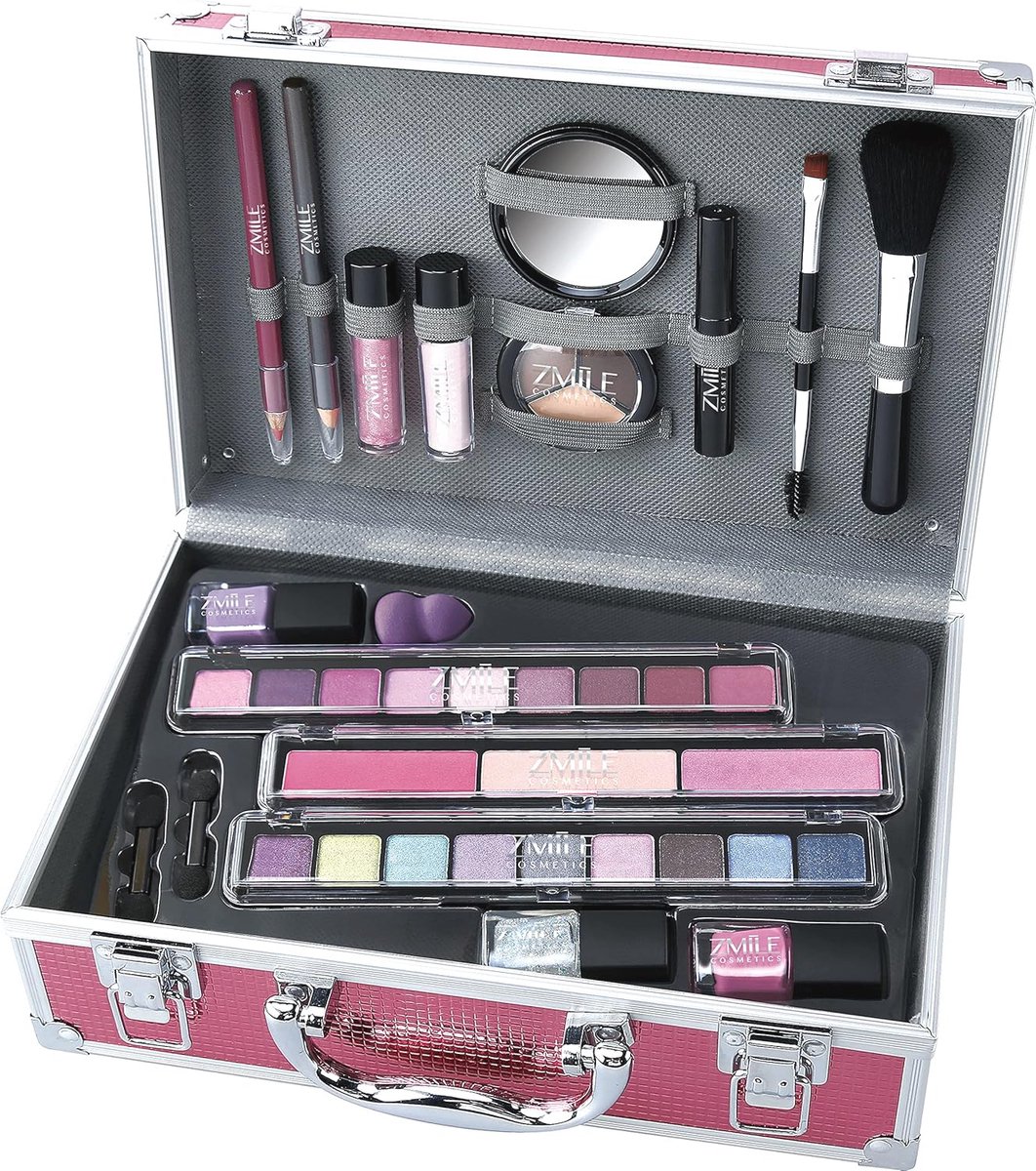 Sfeervolle Beautycase met 38-delige Make-up Set - Perfect voor elke gelegenheid