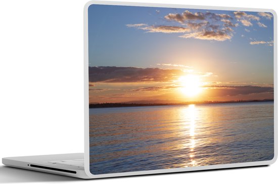 Sticker pour ordinateur portable - 17,3 pouces - Mer - Soleil - Couleurs