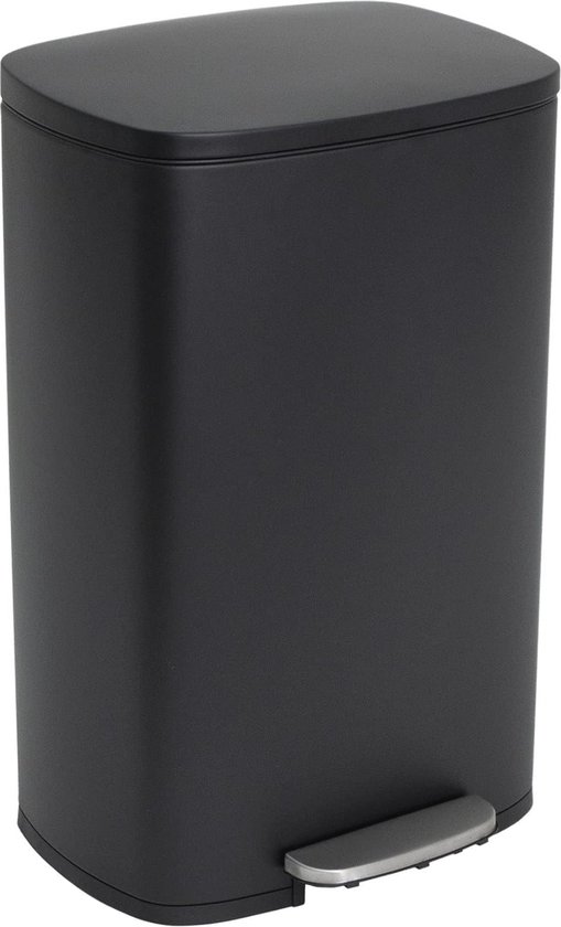 Pedaalemmer - zilver - 50 liter