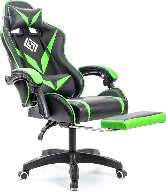 Gamingstoel bureaustoel met voetsteun, - Gamingstoel - €134,99