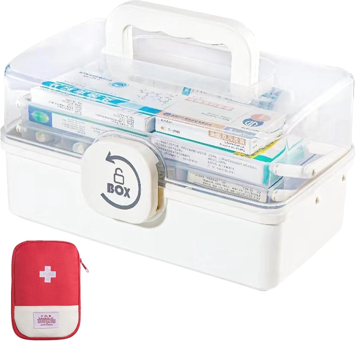 Goedkoopste Multifunctionele Opbergdoos 29 cm - MedicijnenOrganizer, Toolbox en Viskoffer