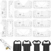 Guide De Mesure Vinyle - Règle T-shirt Transparent PVC - 35,6 X 20 Cm - NEUF
