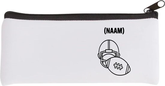 Foto: Akyol american football helm en bal met je eigen naam etui american football sport liefhebbers nfl verjaardag verjaardagscadeau mensen die houden van american football cadeau kado geschenk gift 20 bij 9 cm