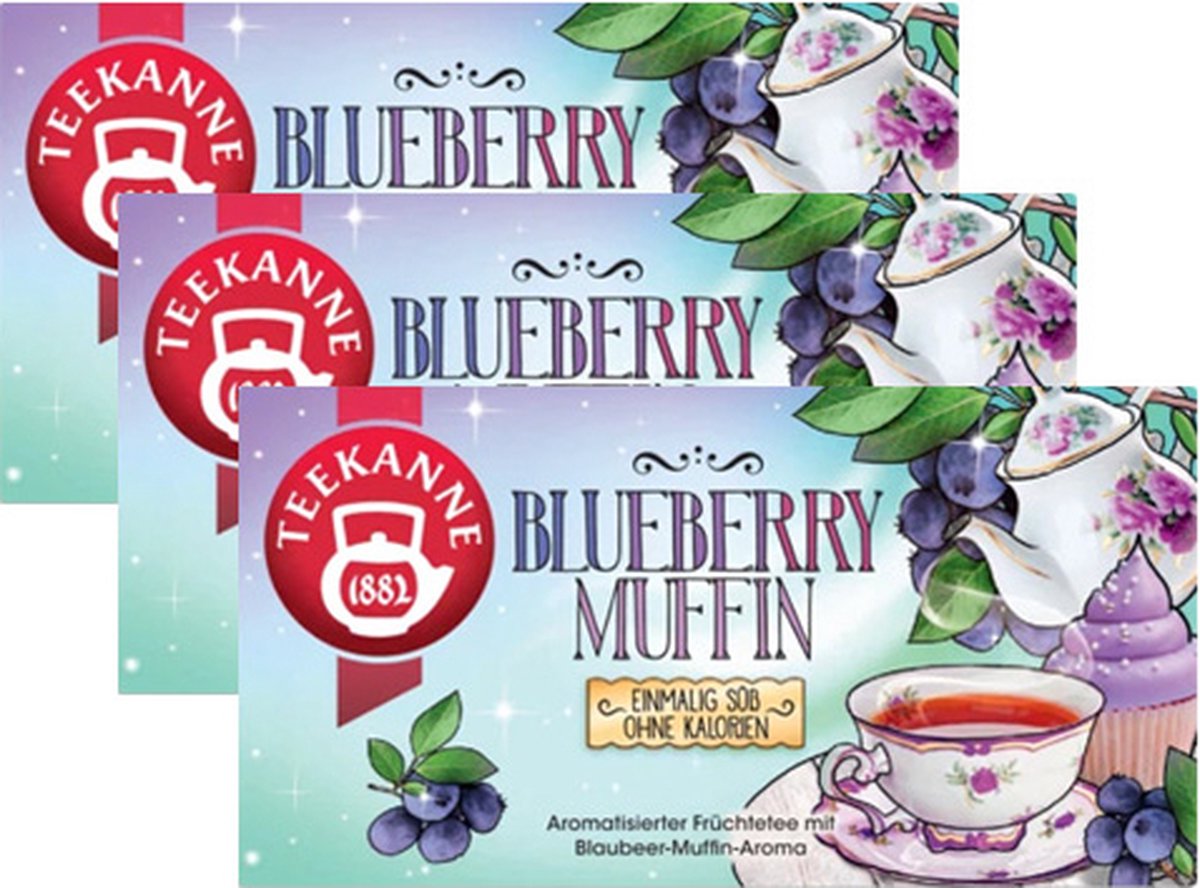 Teekanne - Blueberry Muffin Thee - 3x 18 zakjes