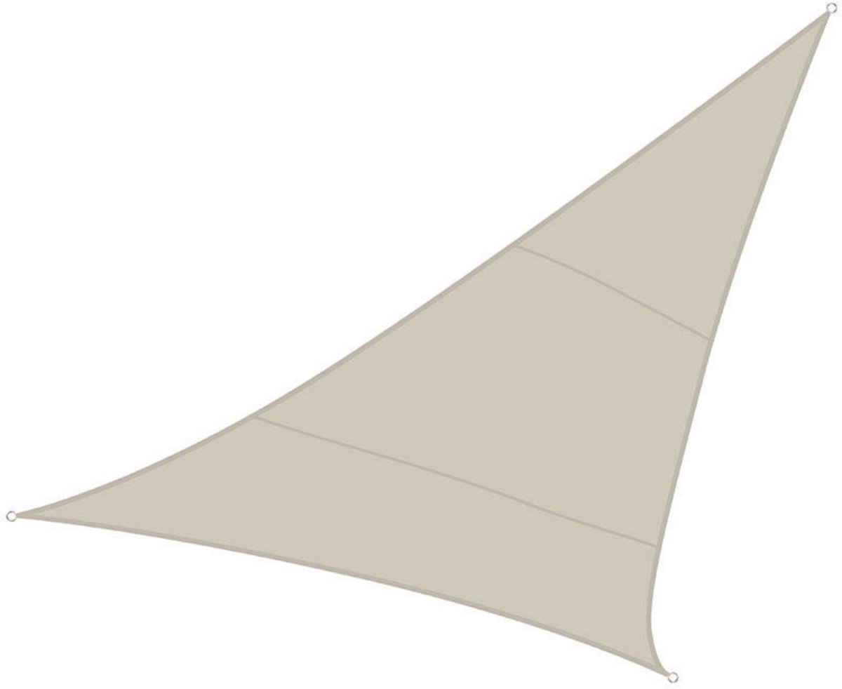 Perel Schaduwdoek Driehoek 5 x 5 x 5 m - Crème