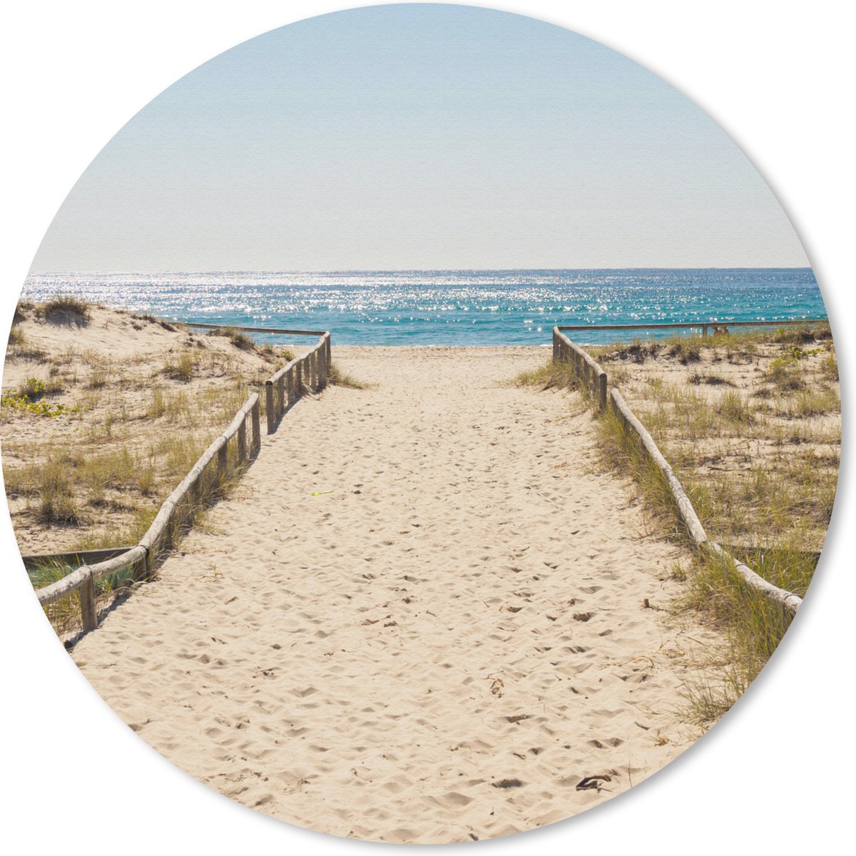 Muismat rond 20x20 cm - Mousepad Zee - Zand - Australië - Ronde muismatten