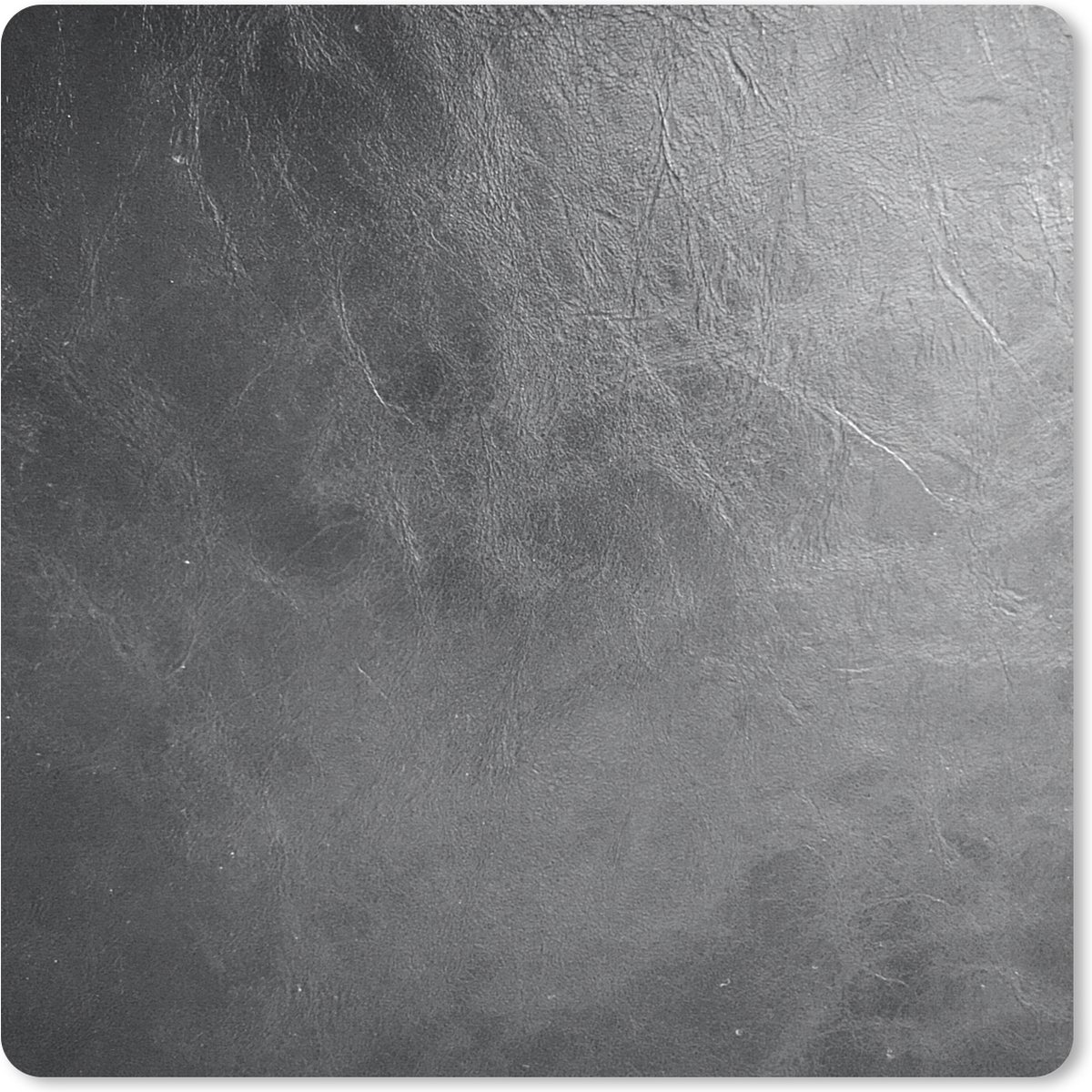 Muismat 30x30 cm - Mousepad Leer - Lederlook - Industrieel - Grijs - Muismatten