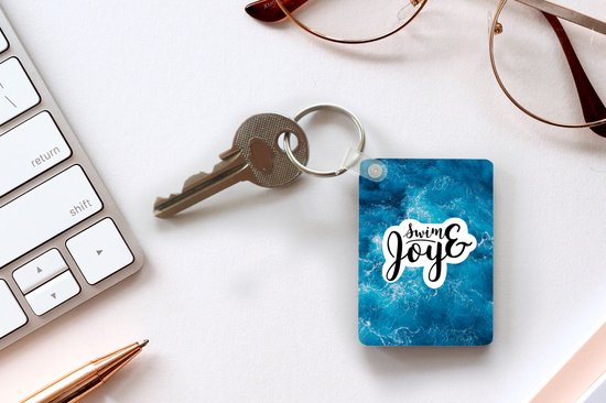 Porte-clés - Mer - Blauw - Citations - Été - Cadeaux - Plastique
