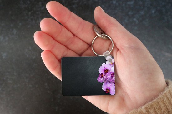 Porte-clés - Orchidée - Fleurs - Rose - Flora - Cadeaux à distribuer - Plastique