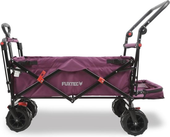 Opvouwbare Strandkar met Brede Wielen en UV-Bescherming voor Outdoor en Strand van Merkloos — afbeelding 4