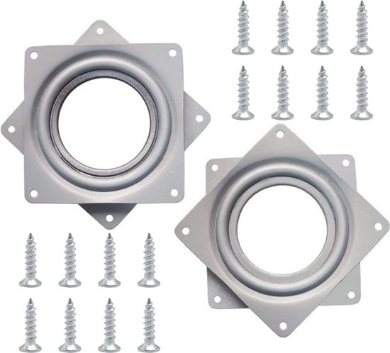 32 Kidney 2 Tray Wood Lazy Susan with Platinum Series Wire Rim, Ball Bearing Swivel and Detent | Würth Louis & Company