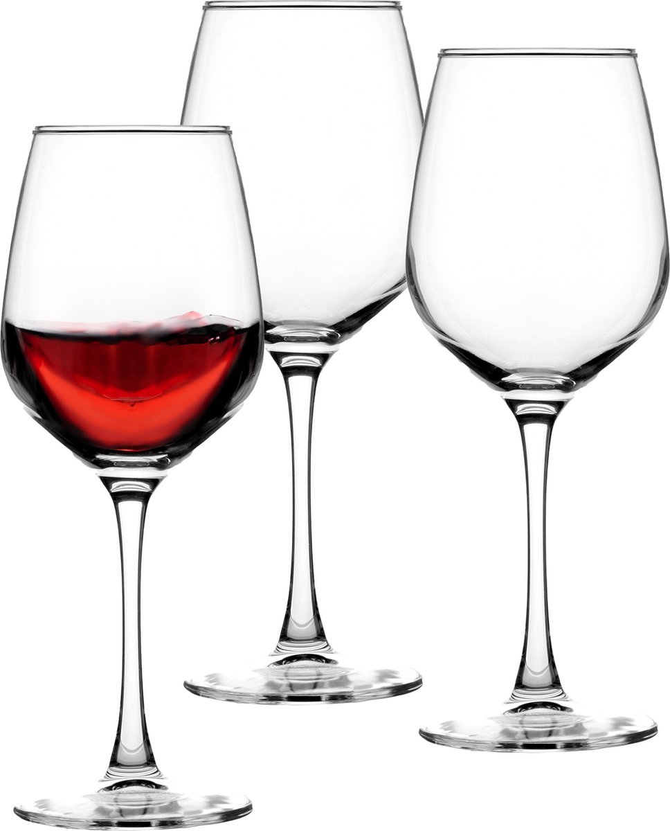 Uniglass Wijnglazen Elixir - 6x stuks - rode wijnglazen - 360 ml