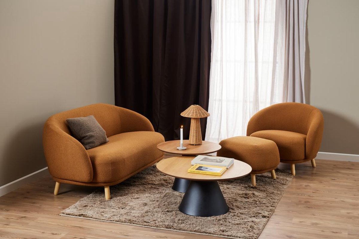 Giga Living Salontafel Skagen - Rond 85x85x40cm - Naturel