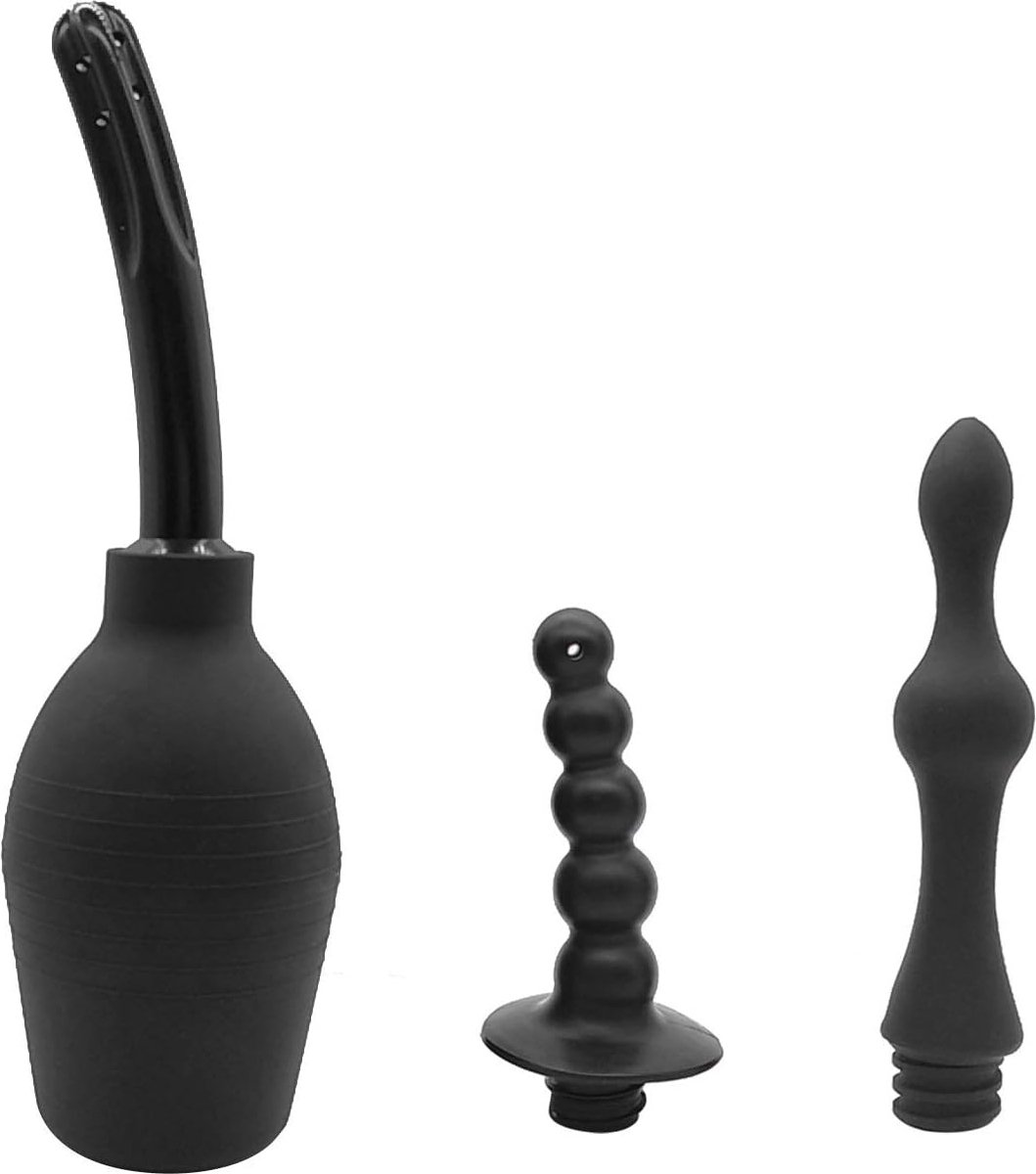 Goedkoopste Anale Douche Enema en Vaginale Douche Cleaner voor Gezondheid - 310ml met 3 Nozzles