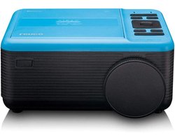 Bluetooth beamer - Mini Beamer met DVD speler - 2800 lumen - 30.000 uur levensduur - Full HD - Bluetooth 5.0-2 x HDMI - USB - SD - AV-in - VGA - blauw Beamer