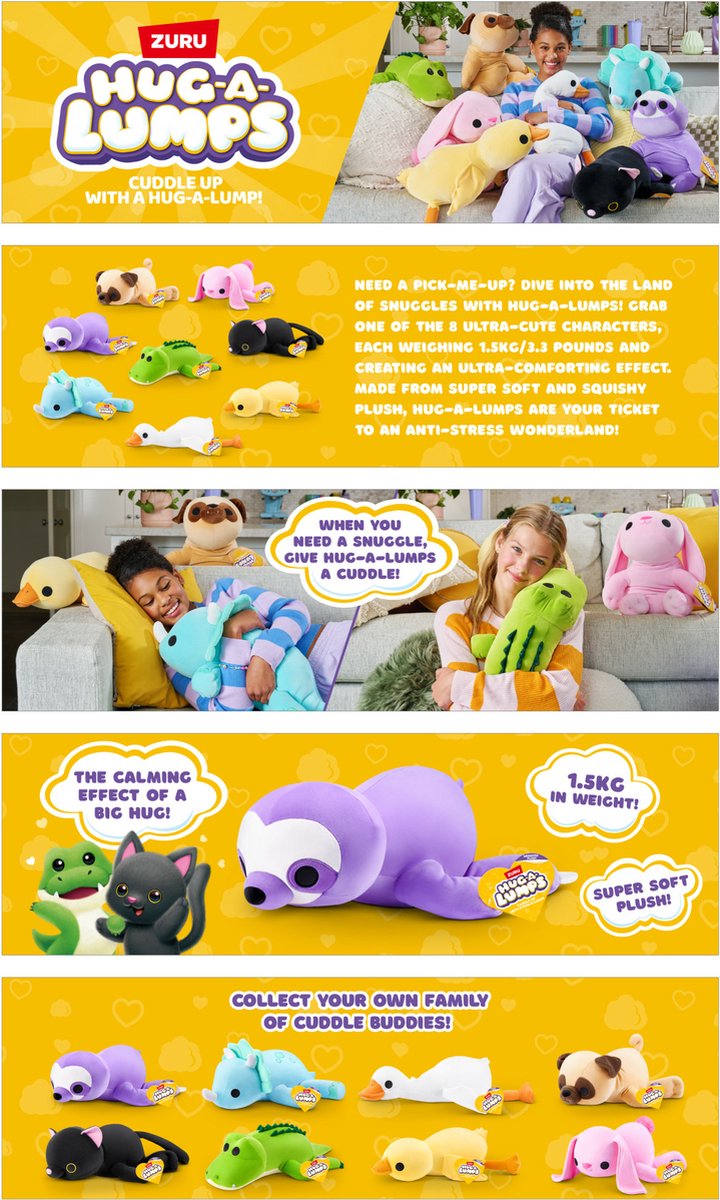 Hug-A-Lumps - Gans Mav - verzwaarde knuffel - van ZURU — afbeelding 2