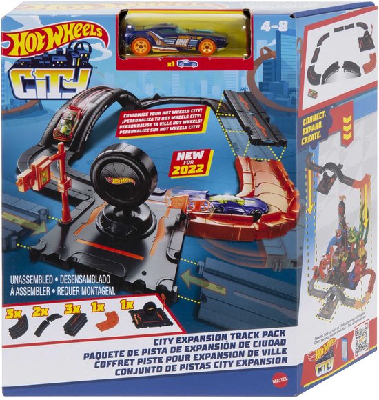 Hot Wheels City - Baanset - Met 10 onderdelen