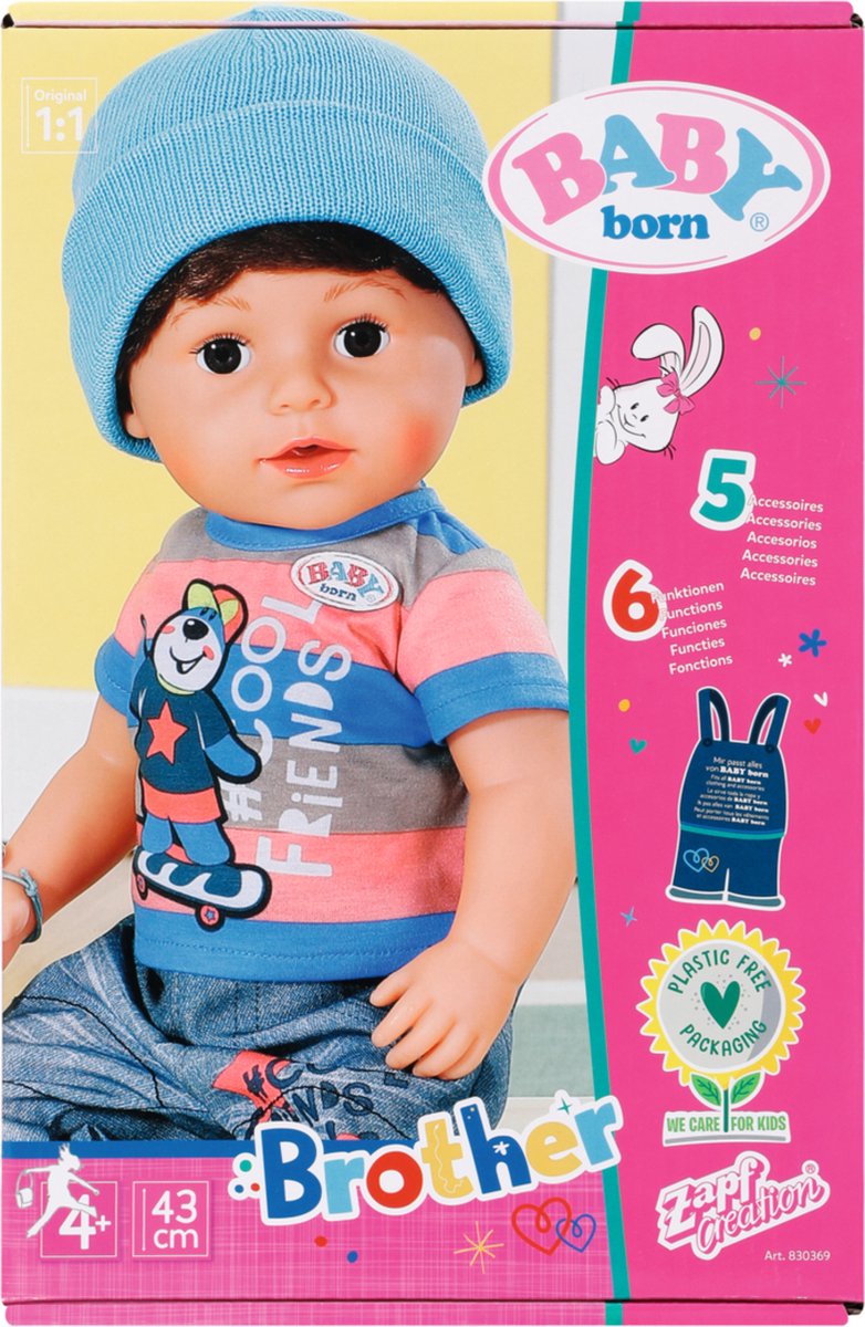 BABY born Broer - Babypop 43cm — afbeelding 8
