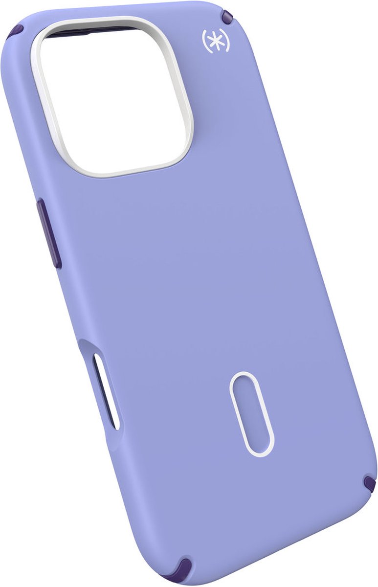 Speck hoesje geschikt voor Apple iPhone 16 Pro - Slank - Ultieme Bescherming - Luxe Soft-touch Afwerking - Valbescherming gecertificeerd tot 4 meter - Microban Antibacterieel - Presidio2 Pro lijn - Paars