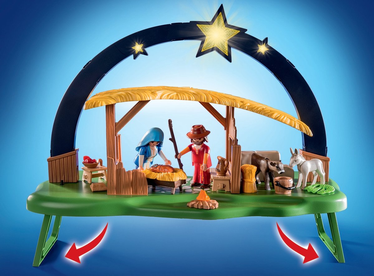 PLAYMOBIL Christmas Kerststal met heldere ster - 9494 — afbeelding 15