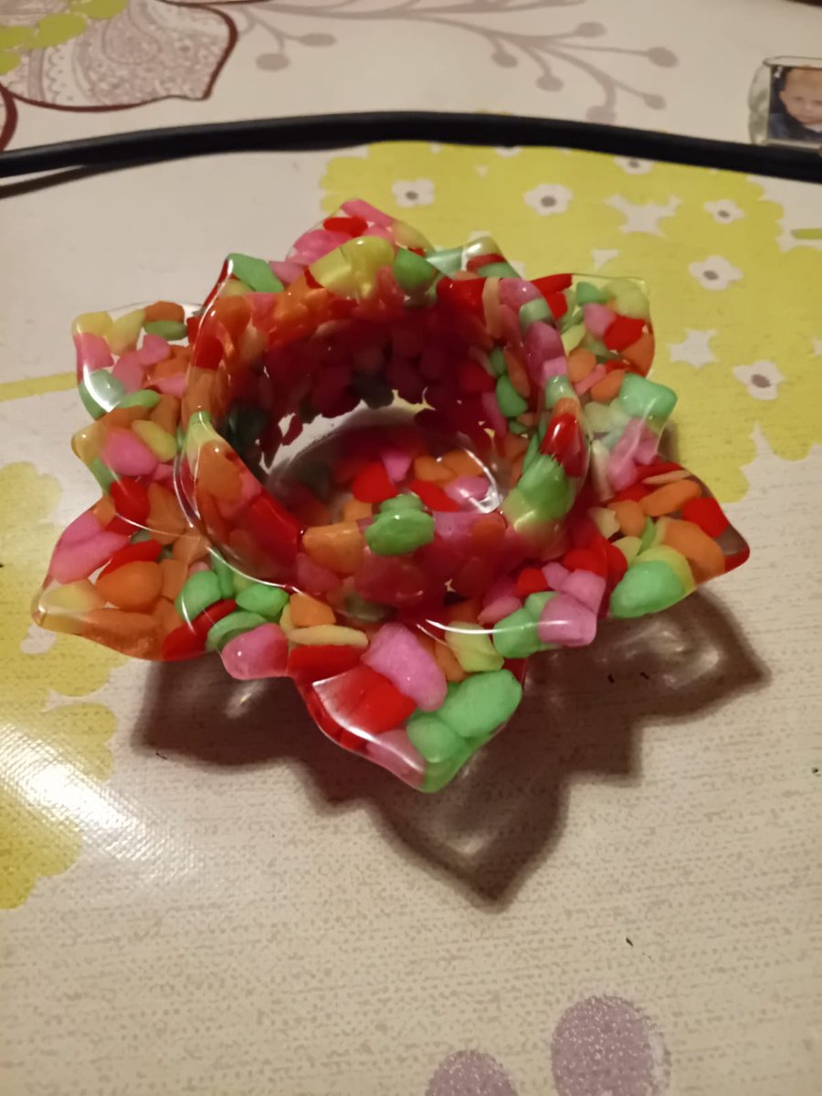 starwolf, theelicht lelie, steentjes fluo