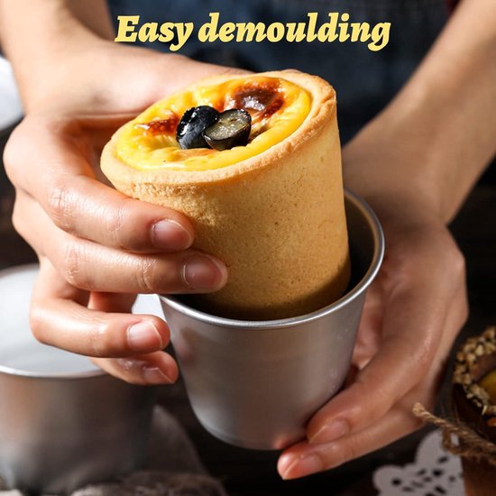 10 stuks mini aluminium puddingbakvormen, puddingvormpjes van aluminium voor dessert, doe-het-zelf bakvormen, zilverkleurig 10 stuks mini aluminium puddingbakvormen, puddingvormpjes van aluminium voor dessert, doe-het-zelf bakvormen, zilverkleurig