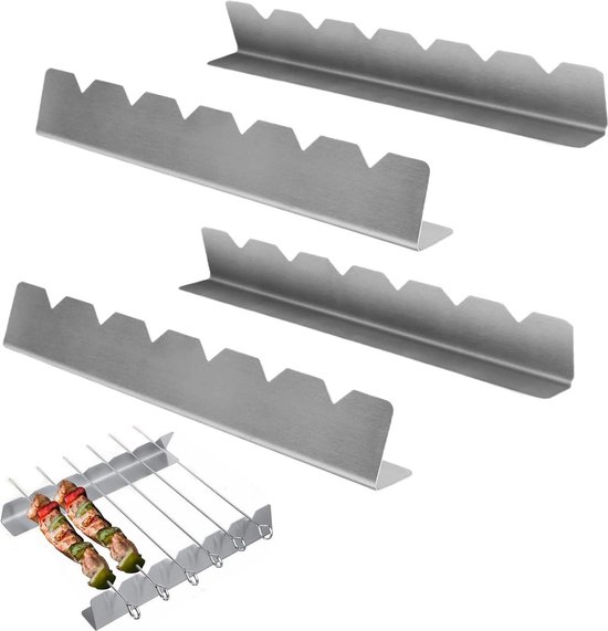 XINCHEN spiesen, herbruikbaar, 20 stuks, grillspiesen, roestvrij staal XINCHEN spiesen, herbruikbaar, 20 stuks, grillspiesen, roestvrij staal