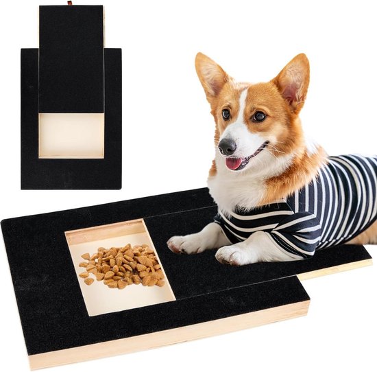 Krabton: Stressvrije Krabplank Voor Hondenklauwen - 35 X 25 X 3 Cm Traktatielibox Inbegrepen Nagelverzorging Voor Honden Alternatief Voor Nagelslijper