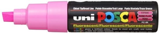 uni-ball Paint Marker op waterbasis Posca PC-8K fluo roze
