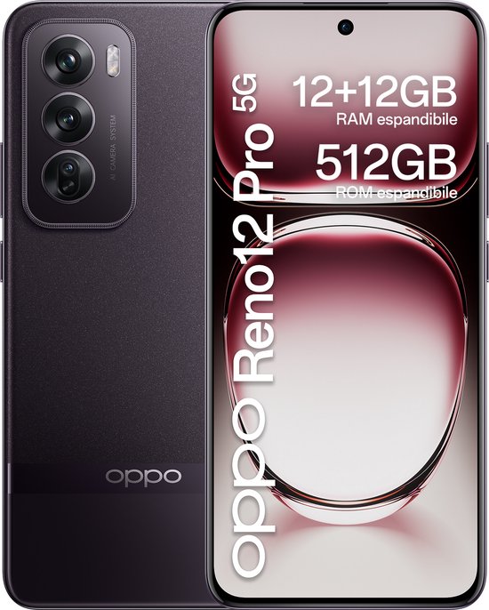 Foto: Smartphone oppo oppo reno12 pro 5g 12 gb ram 512 gb zwart