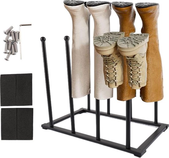 Laarzen schoenenrek 3 paar boot rack organizer opbergrek schoenenrek gemakkelijk te monteren lichte statieven van de laarzensteun voor kniehoge