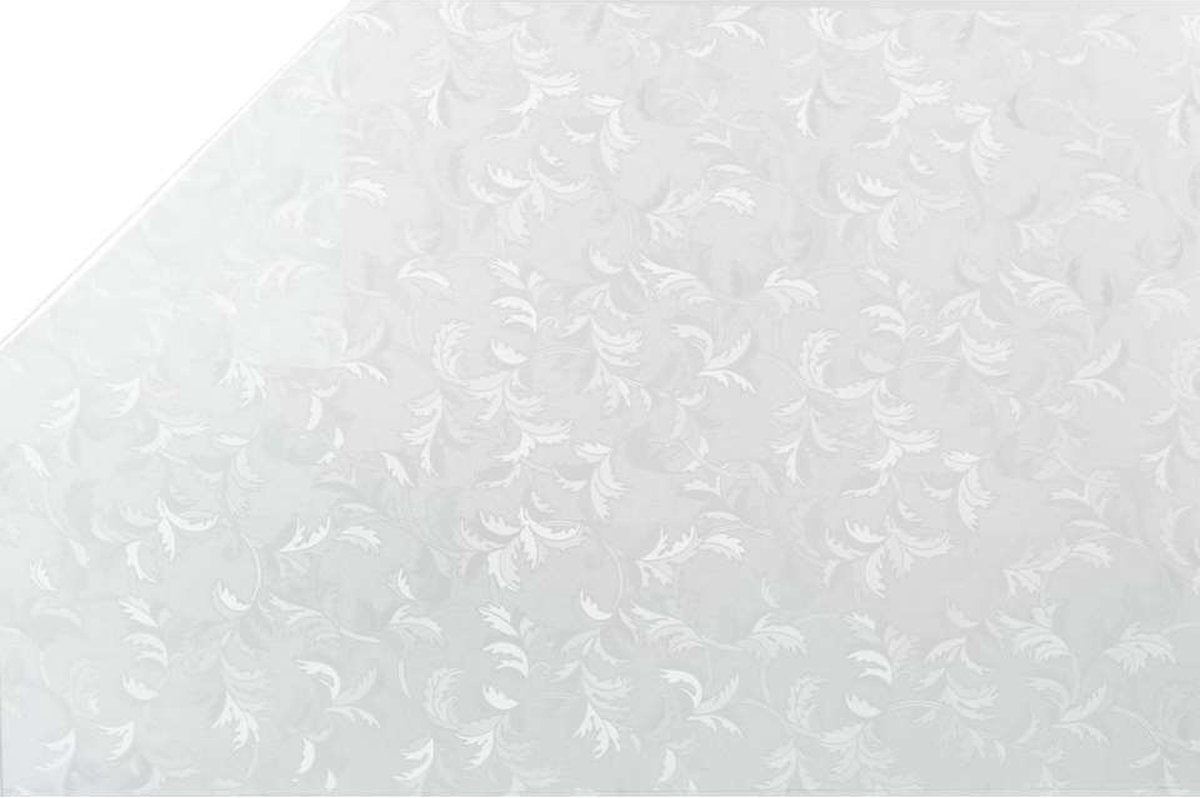 2x Rollen raamfolie bloembladeren semi transparant 45 cm x 2 meter zelfklevend - Glasfolie - Anti inkijk folie