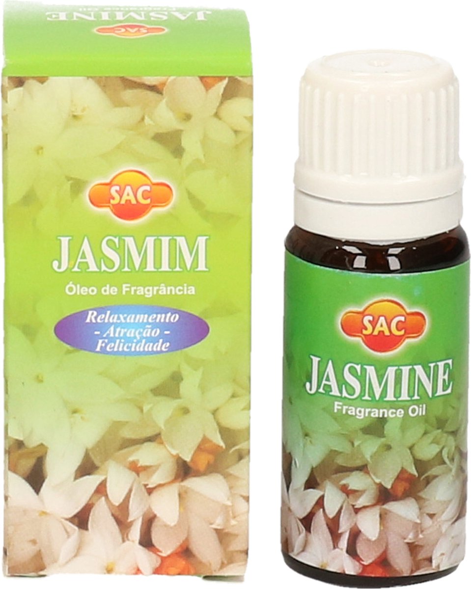 Goedkoopste 3x stuks geurolie jasmijn 10 ml flesje - Aromaolie/parfumolie voor in geurbranders - Huisparfum navulling - Aromatische oliën