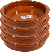 Set de 4 pièces plateaux / plats à tapas Alicante avec anses 18 cm - Plats / assiettes / plats à four à Tapas