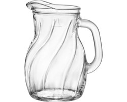 Bormioli Rocco waterkan - glas - transparant - 1 liter - schenkkan