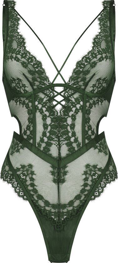 Hunkem ller Dames Lingerie Body Sanne Groen Maat A85 Bol