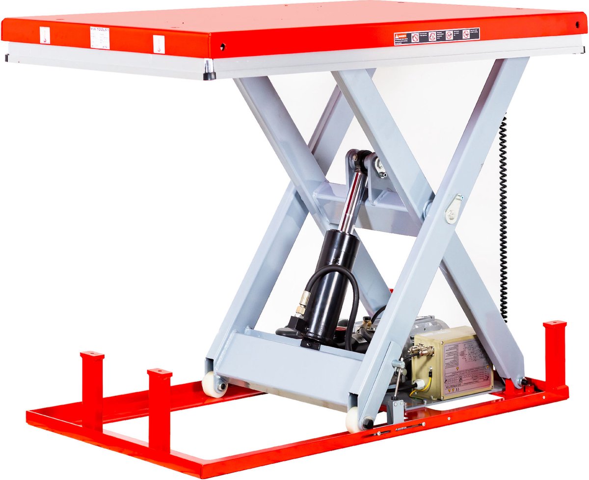 Elektro-hydraulische schaarheftafel 1000MM 2000KG 230V MW Tools TPSL2100