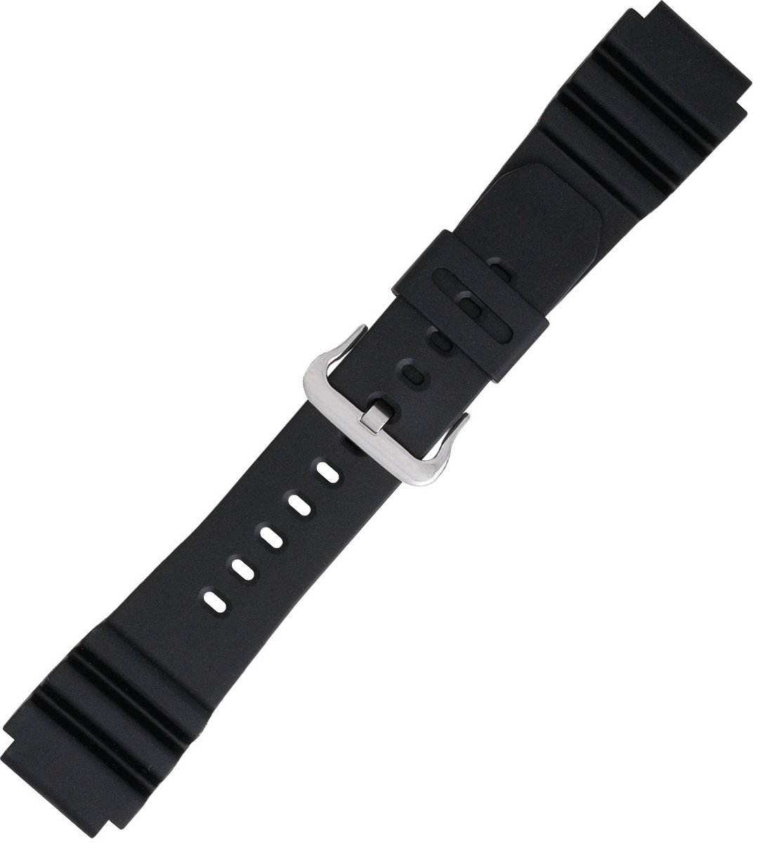Morellato Horlogebandje - Morellato horlogeband U3035 Adige - Silicone - Zwart - bandbreedte 22.00 mm