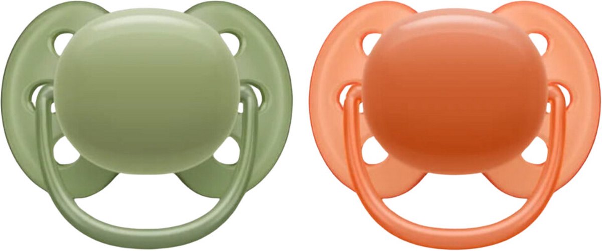 Philips Avent Fopspeen Ultra Soft 6-18 mnd Blauw Grijs 2 stuks