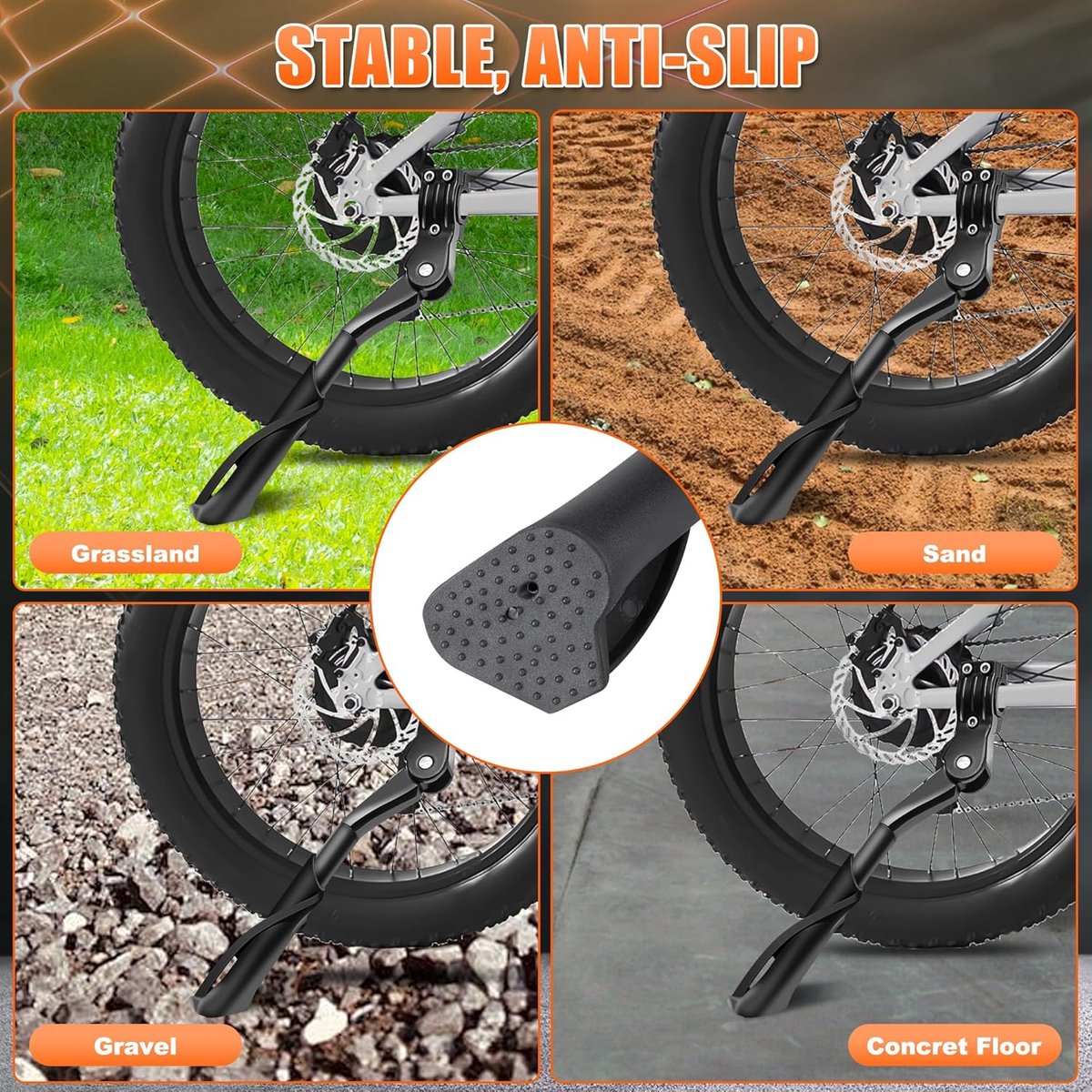 Béquille De Vélo Réglable 24-29" - Support 35kg - Alliage Aluminium - VTT Ville