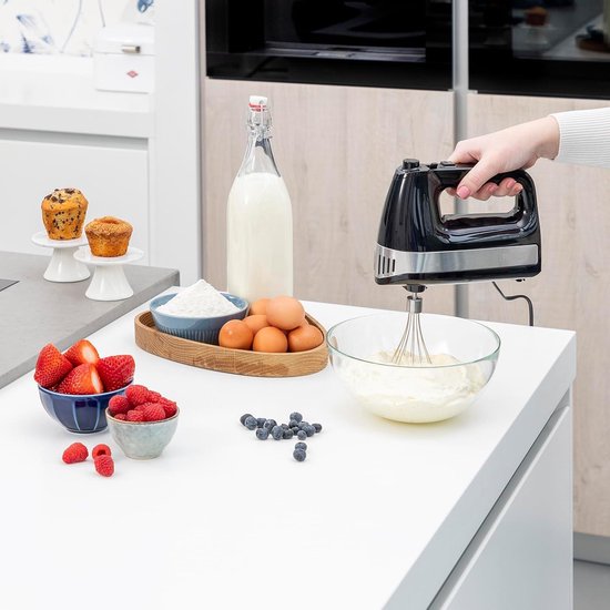 Handmixer Power 500 - krachtige motor - opbergdoos - Zwart met handvat — afbeelding 4