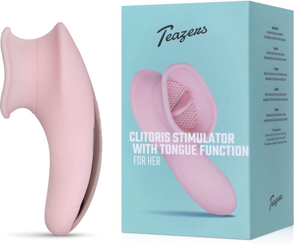 Goedkoopste Clitoris Vibrator Met Tong - Roze