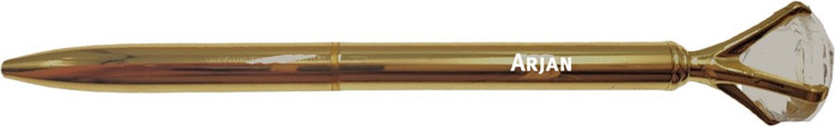 Pen Met Gravering - Diamant - Arjan - Goud