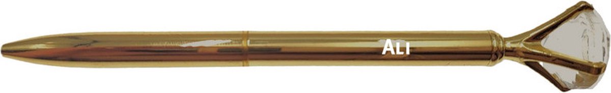 Pen Met Gravering - Diamant - Ali - Goud