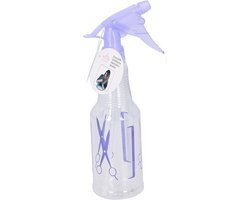 Waterverstuiver/spuitfles - 500 ml - lila paars - Plantenspuiten - Kappersspuiten - kunststof